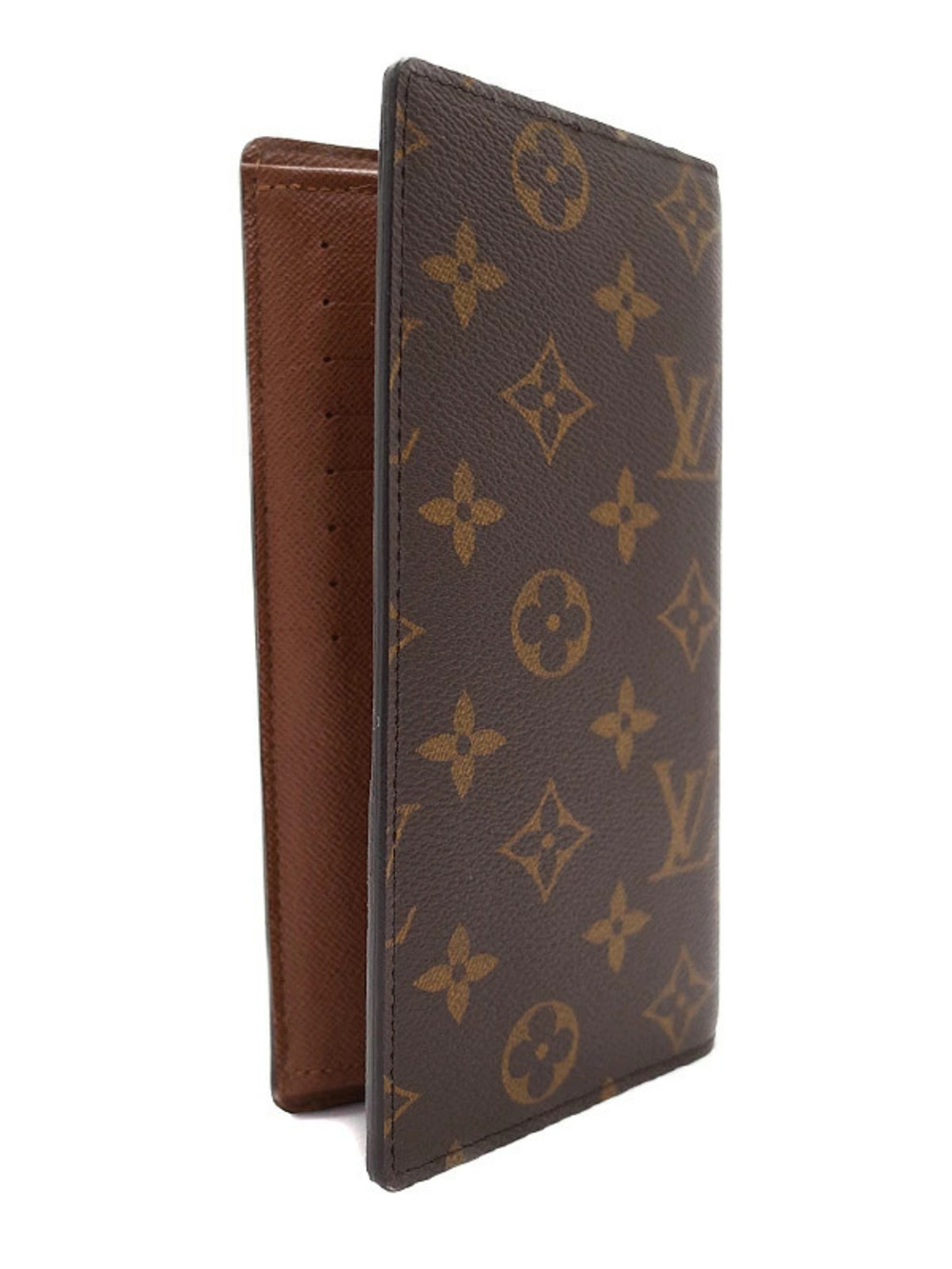 Louis Vuitton Bi Long Brazza fold Portefeuille Monogram Wallet Brown